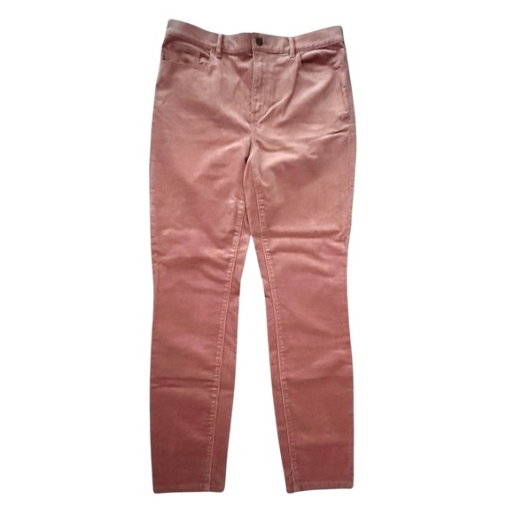 LOFT Size 30/10 Nutmeg High Waist Skinny Corduroy Jeans Cotton-Modal-Spandex - Picture 3 of 8